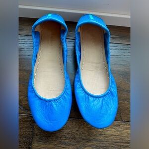 Tieks Blue Leather Flats